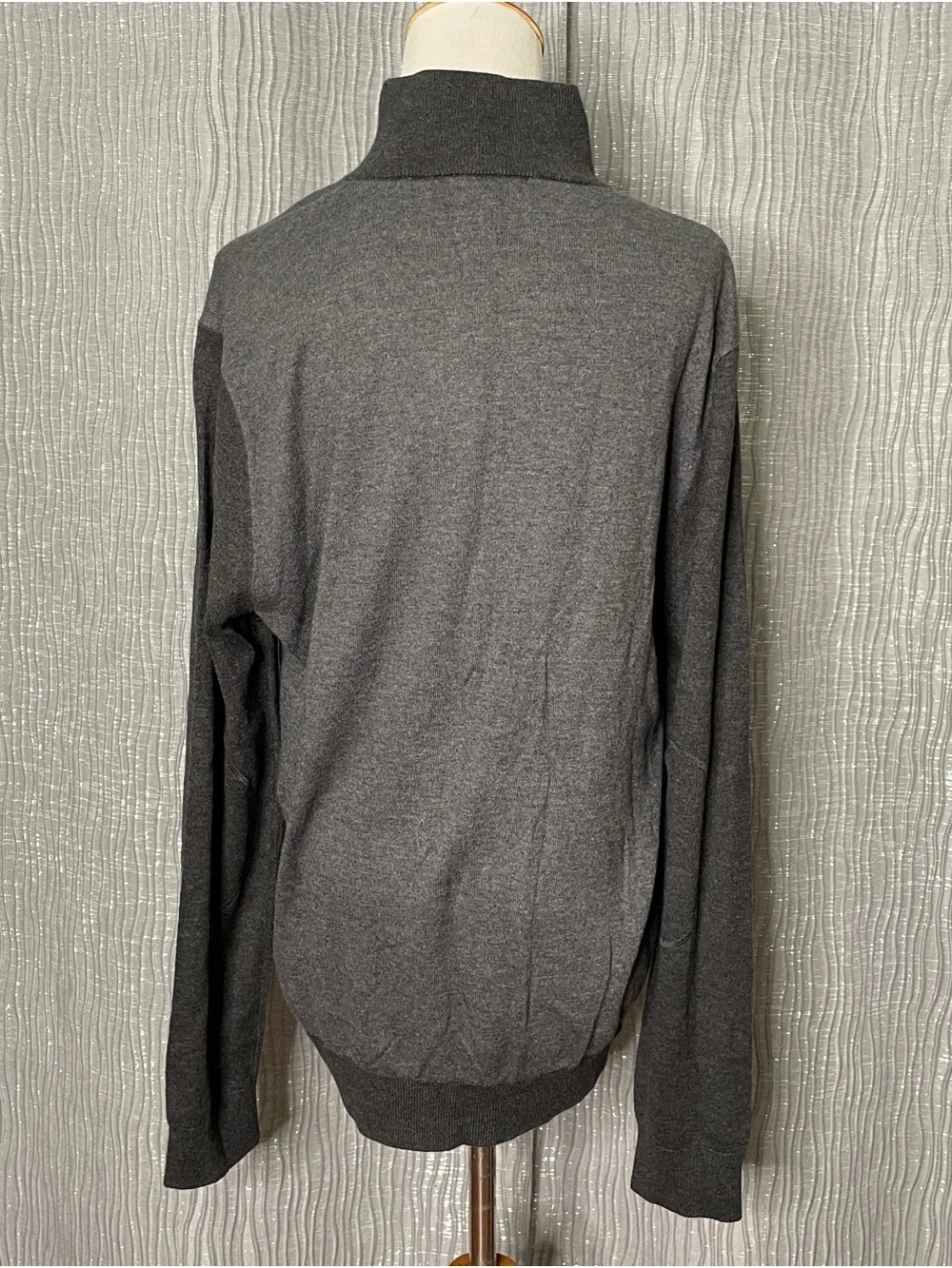 Banana Republic Men's Colorblock Gray Grandpa Cardigan